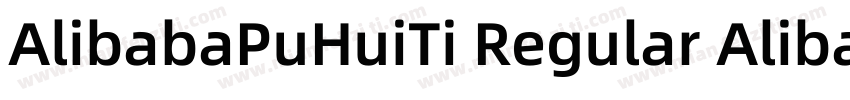 AlibabaPuHuiTi Regular AlibabaPuHui字体转换